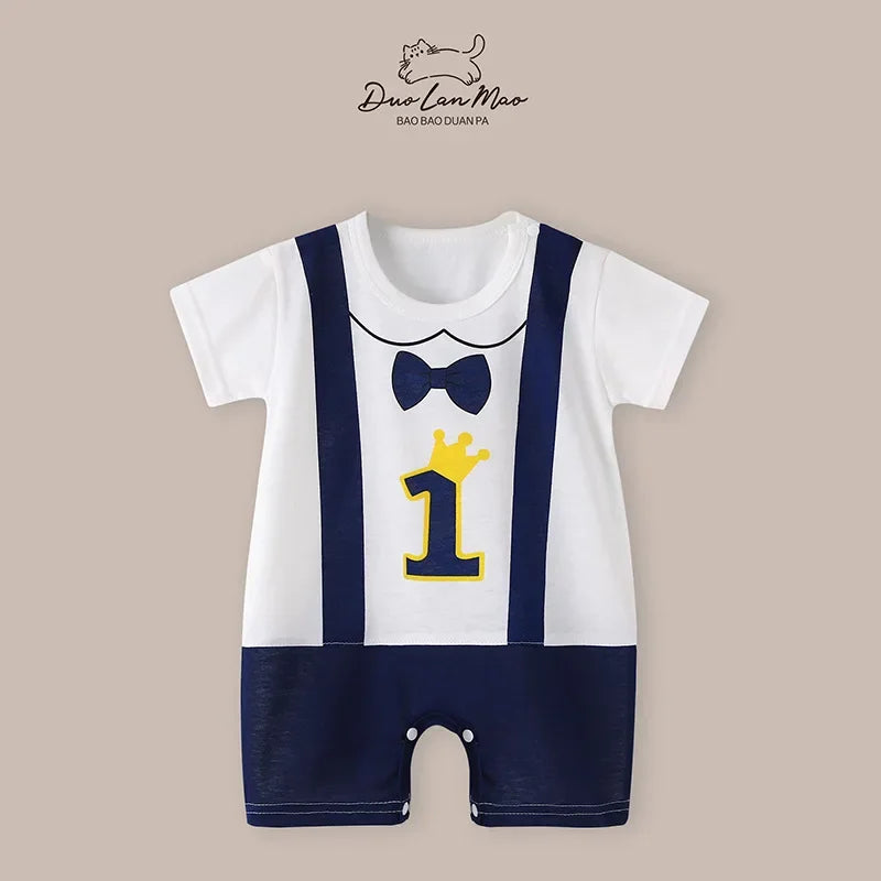 CartoonCuddles Romper 🐻👶🌞
