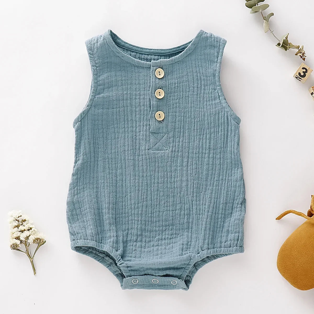 SunnySnug Sleeveless Romper ☀️🩱👧👦