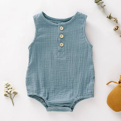 SunnySnug Sleeveless Romper ☀️🩱👧👦