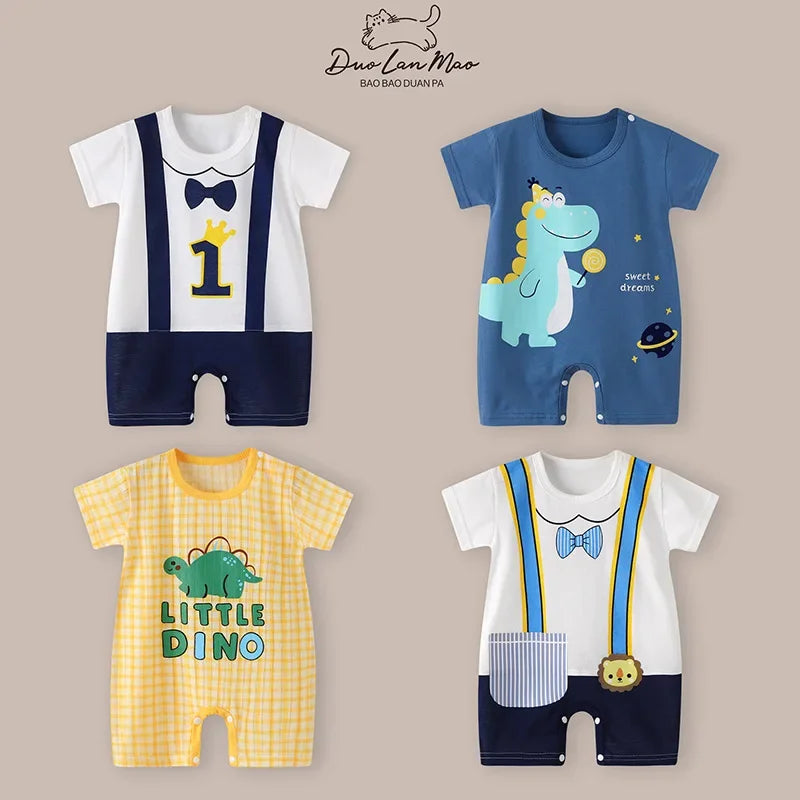 CartoonCuddles Romper 🐻👶🌞