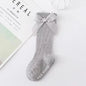 Red Bow Tie Knee High Tube Socks Girls' Christmas Stockings Infants Toddlers Soft Cotton Children Non Slip Floor Socks Baby Gift